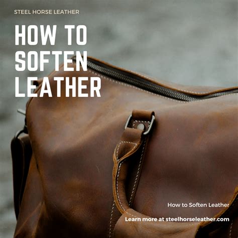 how to soften fake leather bag|how to soften rawhide leather.